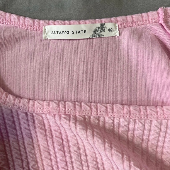 Pink Ruffle Blouse Altar’d State - Picture 6 of 6